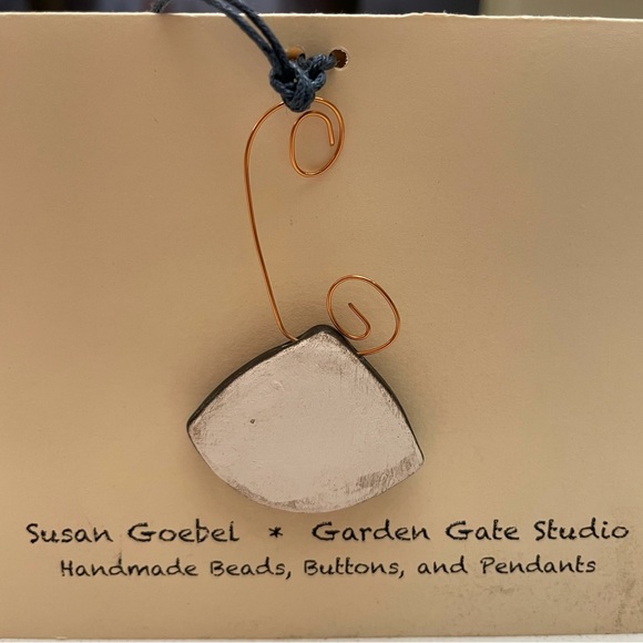 Sign Cancer Zodiac Pendant Astrology Necklace Purple Ceramic Artisan Made - Picture 8 of 16